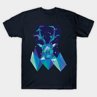 Icy Geometric Stag T-Shirt